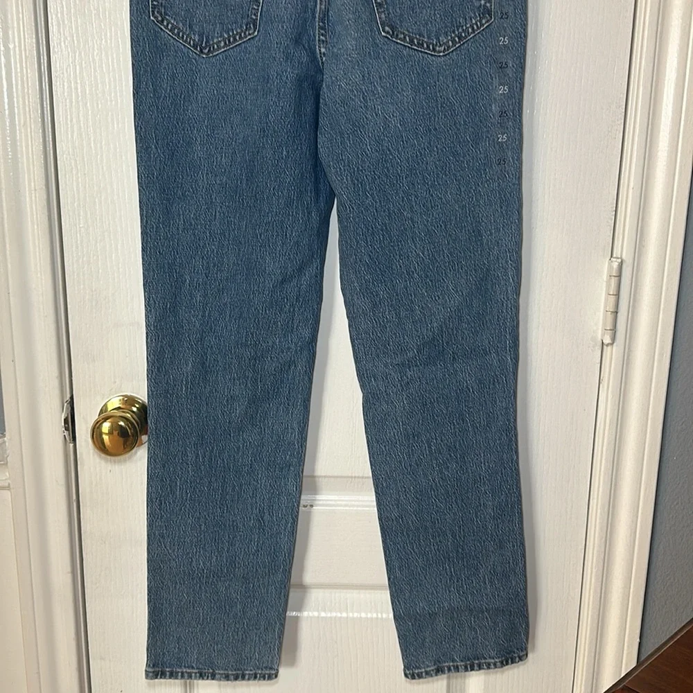 Pacsun stretch mom jean high rise straight leg size‎ 25 color blue